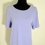 Vintage America Purple Ribbed Short Sleeve T Photo 0