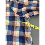 Madewell ‎ Plaid Flannel Button Down Shirt Women’s Medium Blue Pink Cream Photo 8
