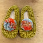 MARBLE POM KNIT SLIPPERS Soft Botton Stretch Size Medium Large New‎ Green Photo 2