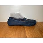 H By Bendel Shoes Womens Size 9W Blue Leather Perforated Loafer Moc Drivers Photo 4