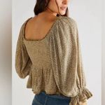 Free People  NWT | Brittnee Printed Crop Top Toffee Nut | XS Photo 4