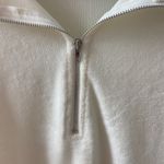 Solid Quarter Zip Sweatshirt White Size L Photo 7