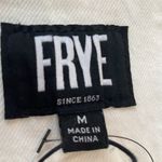 Frye  Women's Cropped Raw-Hem Denim Jacket Off white Size M NWT Jean jacket Photo 5