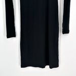 Helmut Lang Back Cutout Long Sleeve Midi Dress Black Women's S Ribbed Photo 5
