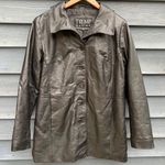 Vintage Black Trump Marina leather women’s jacket medium Photo 0