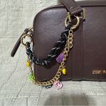 Steve Madden Bharlan Chocolate Shoulder Handbag with Bold Orange Mini Purse Photo 2