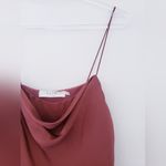 ASTR  The Label Satin Cowl Neck Tank Top Camisole Blouse Photo 2