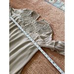 Madewell  Bohemian Style  Beige Mini Hippie Bell Sleeve Dress Size M Photo 3
