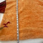 Marcia Bloom Pullover Long Sleeve Boucle Velvet Orange Sweater Cowl Top Sz XL Photo 12