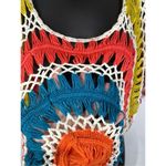 Trendology Boho Hippie Crotched Open Knit Top Size Medium Yellow Photo 6