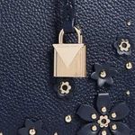 Michael Kors  Floral Mercer Medium Leather Messenger Bag Photo 4