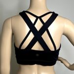 Gaiam Black Criss Cross Athletic Sports Bra Photo 2