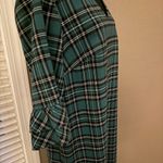 Draper James  Angie Green Plaid Shift Dress With Ruffle Bell Sleeves Photo 5