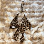 Leopard Print Halter Top Brown Size XS Photo 2