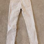 Rag and Bone White & Black Stripe Ankle Skinny Jeans Photo 1