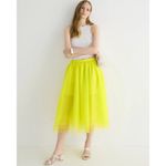 J.Crew NWT Collection Limited-Edition Tulle Midi Bright Kiwi Polka Dot Skirt 10 Photo 1