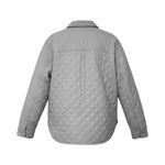 Ashley by 26 International Ashley 26 International Women Jacket Lg Grey Diamond Quilt Pocket Lined Classic Photo 1