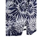 J. McLaughlin  Blue and White Daisy Cotton Popover Tunic Top Sz. S Photo 5