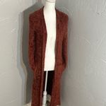 Free People  Rust Long Cardigan Photo 7