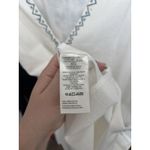 Free People  Samson Embroidered Beaded Mini Dress In Ivory/Blue Low Back Cotton Photo 10