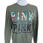 PINK - Victoria's Secret Womens Victorias Secret Tropical Pink Campus Sweatshirt Pullover - Sz XS Photo 0