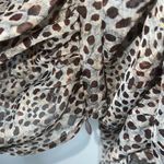 ZARA Leopard Print Sheer Cropped Top Size Small Photo 5