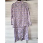 Nick and Nora Sleepwear Women's Pajama Set Easter Print Long Sleeve Pants L Purple Size L Photo 1