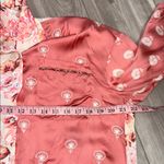 ZARA  satin floral and embroidered button down blouse size small Photo 6