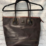 Dooney & Bourke  dark brown leather tote purse Photo 0