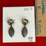 Apt. 9 New,  Silver And Gold Tone Bracelet And Dangle Pierced Earrings Photo 5