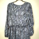 AQUA NWT blue snakeskin long sleeve stress size 2X Photo 7