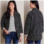 Anthropologie Elevenses Black Motif Minka one button pockets Jacket size medium Photo 0