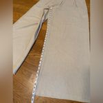 NWOT Women's Cream Wide Leg Linen like Pants size L Size L Photo 11