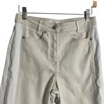 Something Navy Two Tone White Cream Wide Leg High Rise Jeans Size 8 Photo 5