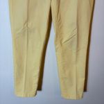 Loft  Marisa Slim Ankle Pants Yellow Size 8P Stretch Cotton Twill Work Pants Photo 2