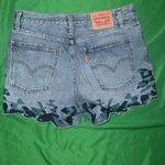 Levi's Levi’s Denim Women's Shorts with Embroidered Geometric Pattern size 28 Photo 2