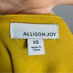 Allison Joy Yellow Cami Tank Top Crepe Fabric Covered Buttons Size XS Women Photo 4