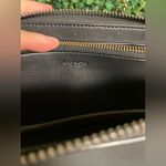 Coach  Metallic Leather Accordion Zip Wallet in a metallic graphite Photo 4