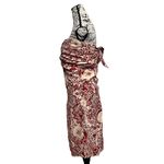 Anthropologie  Blue Tassel Strapless Mini Dress Women's Size L Beach Boho Coastal Photo 4