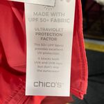 New Chico's Zenergy Sport Novelty Embroidered Jacket Womens Large 2 Coral Preppy Pink Photo 11