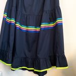 Mira Mikati Navy Blue Tiered Maxi Dress Photo 9