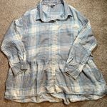 American Eagle AE Oversized Babydoll Plaid Shirt Photo 4