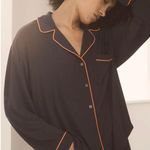 Anthropologie The Briar Piped Pajama Shirt: Long-Sleeve Edition Photo 0