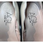 AGL Women's Angie L Wave Ballet Flats Beige Patent Leather Block Heel 36/6 Tan Photo 7