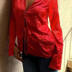 Free People Star Eyes Crinkle Satin Top Photo 0