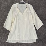Robin Piccone Women's Off-White Swim Cover-Up Tunic Size S Photo 2