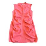Ted Baker London Novari Bodycon Dress Coral Ruched Sleeveless Size 6 Women's Photo 1