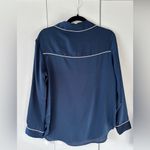 Abercrombie & Fitch  Satin Sleep Top - Navy - S Photo 3