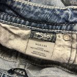 Silver Jeans Silver Pioneer Distressed Booty Cut Off Blue Jean Shorts Raw Hem Womens 28 Photo 7