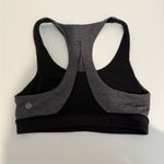 Lululemon Invigorate Sports Bra Heathered Black / Black Mesh Size 6 Racerback Photo 4